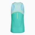 Canotta running donna Mizuno Aero Tank blu turchese 2