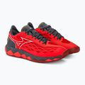 Scarpe da tennis da uomo Mizuno Wave Enforce Tour AC rosso radioso/bianco/ebano 5