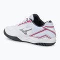 Scarpe da tennis da donna Mizuno Break Shot 4 AC bianco / rosa tetra / turbolenza 3