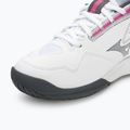 Scarpe da tennis da donna Mizuno Break Shot 4 AC bianco / rosa tetra / turbolenza 7