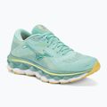 Scarpe da corsa da donna Mizuno Wave Sky 7 blu uovo/bianco/sole