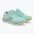 Scarpe da corsa da donna Mizuno Wave Sky 7 blu uovo/bianco/sole 5