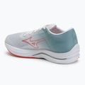 Scarpe da corsa da donna Mizuno Wave Rebellion Sonic 2 fiume bianco/cayenne/nebbia grigia 3