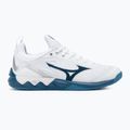 Scarpe da pallavolo da uomo Mizuno Wave Luminous 2 bianco/blu marina/argento 2