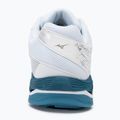 Scarpe da pallavolo da uomo Mizuno Wave Voltage bianco/blu marina/argento 6