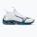 Scarpe da pallavolo da uomo Mizuno Wave Lightning Neo2 bianco/blu marina/argento 2