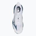 Scarpe da pallavolo da uomo Mizuno Wave Lightning Neo2 bianco/blu marina/argento 5