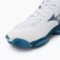 Scarpe da pallavolo da uomo Mizuno Wave Lightning Neo2 bianco/blu marina/argento 7