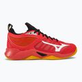 Scarpe da pallavolo da uomo Mizuno Wave Dimension rosso radioso/bianco/carota 2