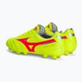 Scarpe da calcio Mizuno Morelia II Pro MD giallo sicurezza/fuoco corallo 2/galaxy argento uomo 3