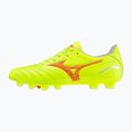 Scarpe da calcio Mizuno Morelia Neo IV Pro MD giallo sicurezza/fuoco corallo 2/galaxy argento uomo 3