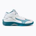 Scarpe da pallavolo da uomo Mizuno Thunder Blade Z Mid bianco/blu marina/argento 2