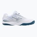 Scarpe da pallavolo da uomo Mizuno Cyclone Speed 4 bianco/blu marina/argento 9