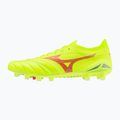 Scarpe da calcio Mizuno Morelia Neo IV Β Elite MD giallo sicurezza/fuoco corallo 2/argento galassia da uomo 3