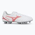 Scarpe da calcio Mizuno Monarcida Neo III Select Jr MD da bambino bianco/rosso radiante 2