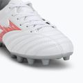 Scarpe da calcio Mizuno Monarcida Neo III Select Jr MD da bambino bianco/rosso radiante 7