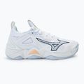 Scarpe da pallavolo donna Mizuno Wave Momentum 3 bianco/marino peonia/pesca parfait 2