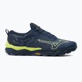 Scarpe da corsa da uomo Mizuno Wave Daichi 8 navy peony/verde brillante/blu scuro 2