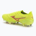 Scarpe da calcio Mizuno Morelia Neo IV β Elite MIX giallo sicurezza/fiery coral 2/giallo sicurezza uomo 3