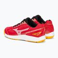 Scarpe da pallamano Mizuno Stealth Star 2 Jr per bambini rosso radioso/bianco/carota 3