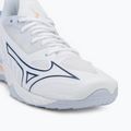 Scarpe da pallamano da donna Mizuno Wave Mirage 5 bianco/navy peonia/pesca parfait 7