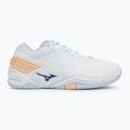 Scarpe da pallamano da donna Mizuno Wave Stealth Neo bianco/navy peonia/pesca parfait 2