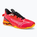 Scarpe da pallamano da uomo Mizuno Wave Mirage 5 rosso radioso/bianco/carota