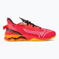 Scarpe da pallamano da uomo Mizuno Wave Mirage 5 rosso radioso/bianco/carota 2