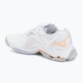 Scarpe da pallavolo donna Mizuno Wave Lightning Z8 bianco/navy peonia/pesca parfait 3