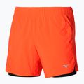 Pantaloncini da corsa Mizuno Core 5.5 2in1 nasturtium da uomo 3