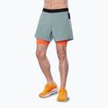 Pantaloncini da corsa Mizuno ER 5.5 2in1 lead/nasturtium da uomo