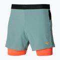 Pantaloncini da corsa Mizuno ER 5.5 2in1 lead/nasturtium da uomo 3