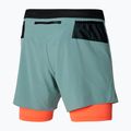 Pantaloncini da corsa Mizuno ER 5.5 2in1 lead/nasturtium da uomo 4