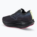 Scarpe da corsa da uomo Mizuno Wave Rebellion Pro 2 nero/argento/rosa tetra 3