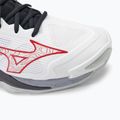 Scarpe da pallavolo da uomo Mizuno Wave Momentum 3 bianco/salsa/nero 7