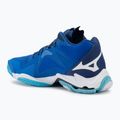 Scarpe da pallavolo da uomo Mizuno Wave Lightning Z8 Mid blu mugen/bianco/blu estense 3