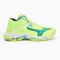 Mizuno Wave Lightning Z8 Mid scarpa da pallavolo neo lime/nero/splish splash 2