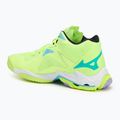 Mizuno Wave Lightning Z8 Mid scarpa da pallavolo neo lime/nero/splish splash 3