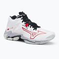 Scarpe da pallavolo Mizuno Wave Lightning Z8 Mid bianco/salsa/nero