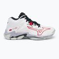 Scarpe da pallavolo Mizuno Wave Lightning Z8 Mid bianco/salsa/nero 2