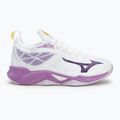 Scarpe da pallavolo da donna Mizuno Wave Dimension bianco/viola patrizia/vintage 2