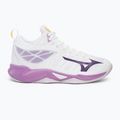 Scarpe da pallavolo da donna Mizuno Wave Dimension Mid bianco/viola patrizia/vintage 2