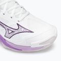 Scarpe da pallavolo da donna Mizuno Wave Momentum 3 bianco/viola patrizia/vintage 7