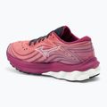 Scarpe da corsa da donna Mizuno Wave Skyrise 5 rosso minerale/sabbia bianca/quarzo viola 3