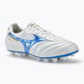 Mizuno Morelia II Elite Md bianco/blu laser/oro scarpe da calcio da uomo