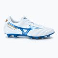 Scarpe da calcio Mizuno Morelia II Pro MD da uomo bianco/blu laser/oro 2
