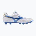 Scarpe da calcio Mizuno Morelia II Pro MD da uomo bianco/blu laser/oro 2