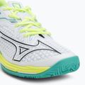 Scarpe da tennis donna Mizuno Wave Exceed Tour 6 CC W bianco/nero/mizuno neo lime 7