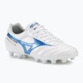 Mizuno Morelia II Club FG bianco/blu laser/oro scarpe da calcio da uomo