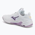Scarpa da pallamano Mizuno Wav Stealth Neo 2 bianco / marina peonia / pesca parfait 3